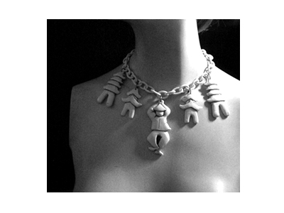 Lill's Jewelry Tokyo. by A Plastic Jewelry & Arty. | 1920's - 1930's - 1940's Vintage Style Exotic Necklace.