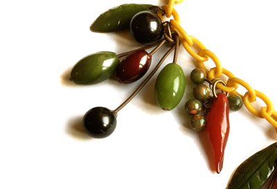 Lill's Jewelry Tokyo. by A Plastic Jewelry & Arty. | 1920's - 1930's - 1940's Vintage Style Fruit & Vegetable motif Jewelrys.