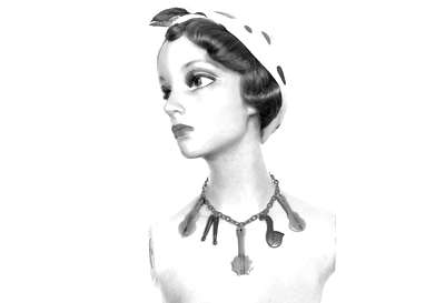 Lill's Jewelry Tokyo. by A Plastic Jewelry & Arty. | 1920's - 1930's - 1940's Vintage Style Western Necklace.